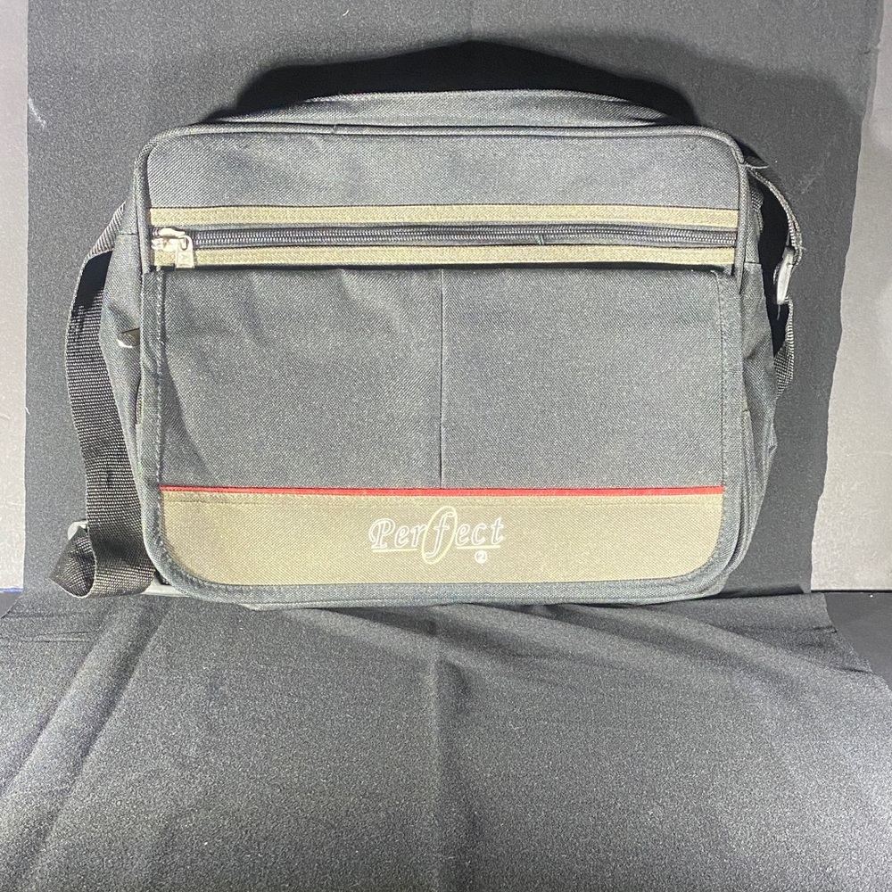 Black and Tan Messenger Bag